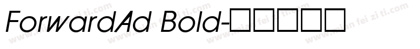 ForwardAd Bold字体转换